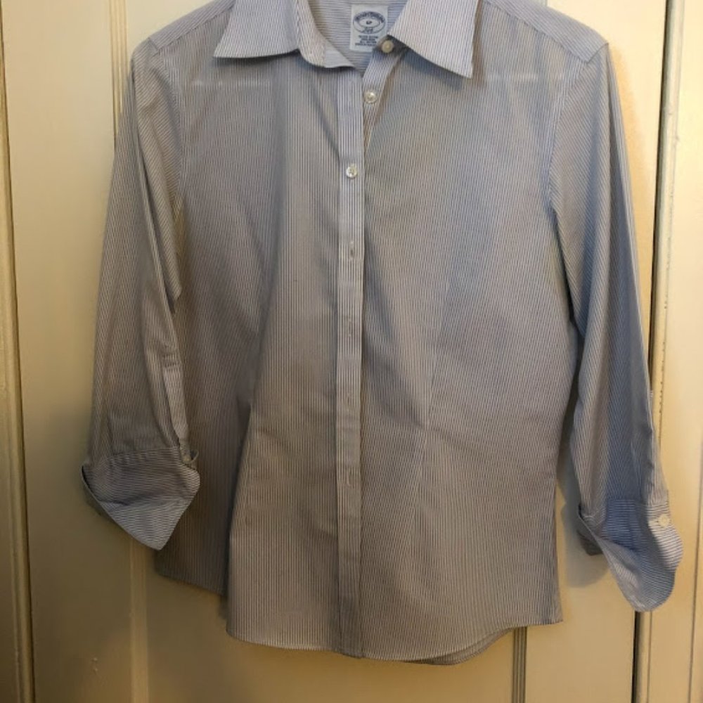 Women's Brooks Brothers button-down, 3/4 sleeve 6P